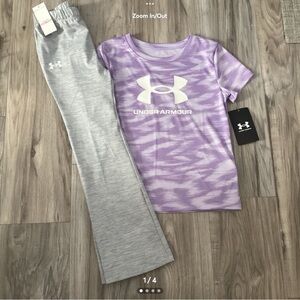 Under Armour tee & flare leggings Set size 6(NWT) ~PRICE IS FIRM, NO OFFERS~